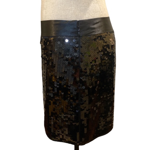 Express Design Studio Black Sequin Mini Skirt/ Size 2/ EUC!!!! - Picture 3 of 6